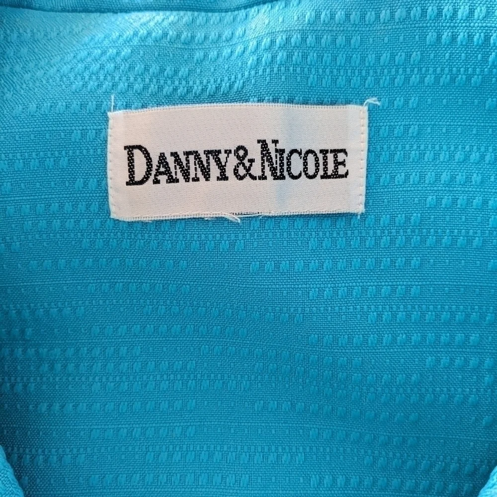 Danny & Nicole Turquoise Blazer Suit Jacket 16 - Picture 6 of 7